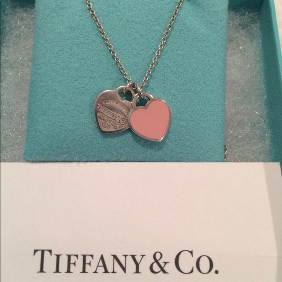 Tiffany & Co. Jewelry - NEW Tiffany & Co. Mini Double Heart Tag Pendant
